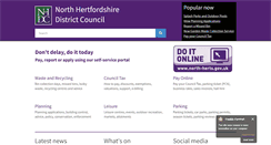 Desktop Screenshot of north-herts.gov.uk
